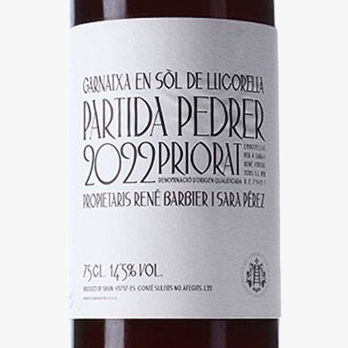 Sara & René Partida Bellvisos Pedrer | D.O.Ca. Priorat